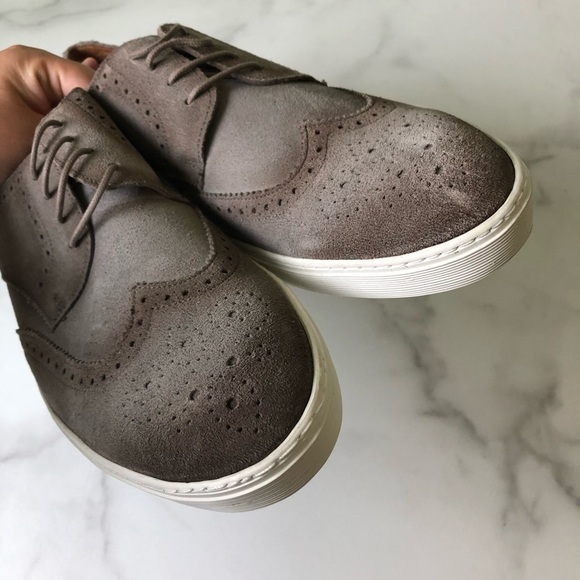 Driver Club Princeton Wingtip Lace-Up Sneaker Light Grey Suede - Picture 3 of 10
